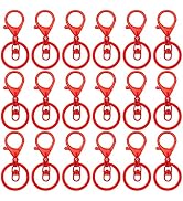 30Pcs Lobster Claw Clasps Keychain for Jewelry Making,Metal Lobster Clasp Swivel Trigger Clips wi...