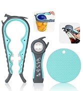 EEKEDO Jar Opener Set - 6-in-1 Adjustable Jar Opener Can Opener, 4-in-1 Bottle Opener Lid Opener ...