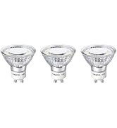 Lepro Non-Dimmable GU10 LED Light Bulbs 4W 350LM 5000K Daylight White 3PC | 50W Halogen Equivalen...