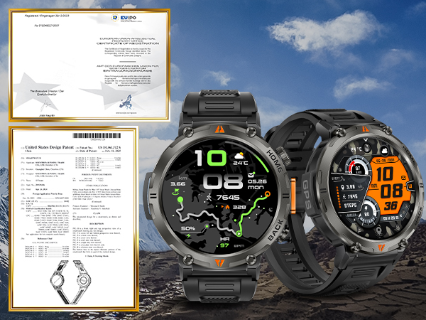 Military Smart Watches for Men Built-in GPS