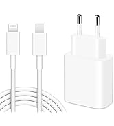 European Travel Plug Adapter, 20W iPhone Fast Charger USB C Wall Charger Block with 10FT Charging...