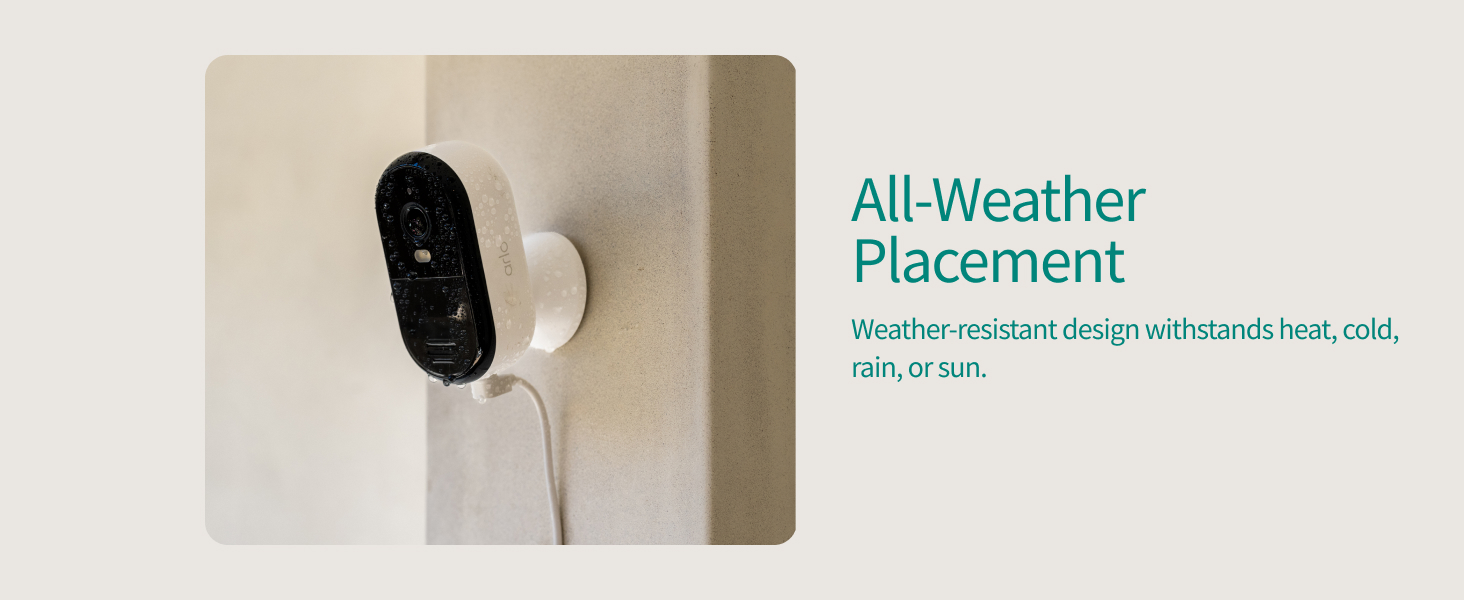 Arlo Essential Plug-in Security Camera 2K