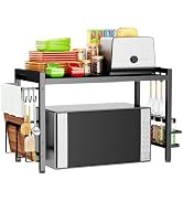 DOLALIKE Microwave Oven Rack, Expandable Microwave Stand Countertop Kitchen Utensils Tableware St...