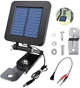 6V Solar Panel for Deer Feeder, Efficient Solar Panel Charger w/Adjustable Mounting Bracket & All...