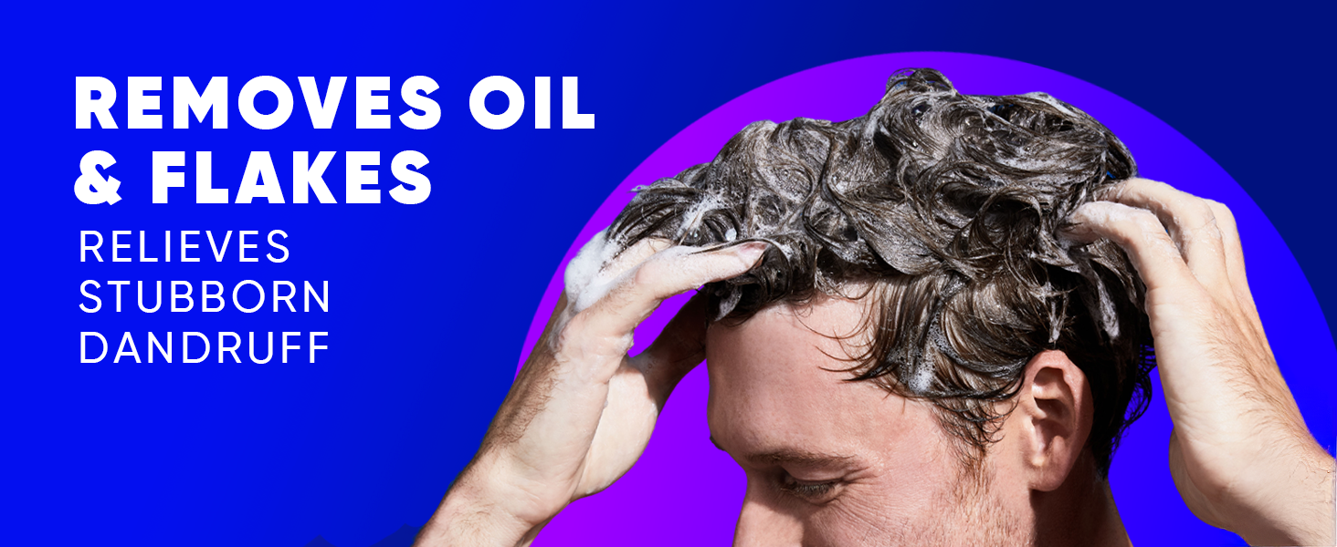 Effectively removes oil and flakes; relieves stubborn dandruff for a clearer scalp.