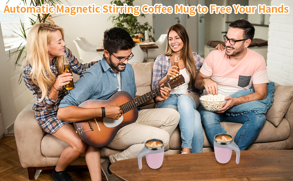 Rechargeable Automatic Magnetic Stirring Coffee Mug