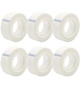OWLKELA - 6 Rolls Invisible Tapes 0.7 in x 1000 Inches, Transparent Tape Refills for Dispenser, F...