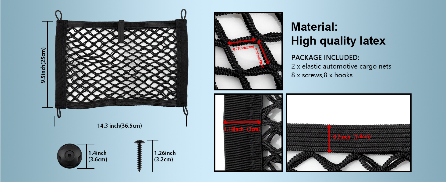 Small Cargo Net Pouch Bag