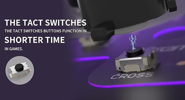 eXtremeRate Face Buttons Clicky Kit for PS5 Edge Controller Dpad Action ABXY Buttons Mouse Click Kit