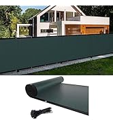 Cliselda 3ft x 50ft Privacy Fence Screen, Green Fence Covering Privacy with Grommets, Heavy Duty ...