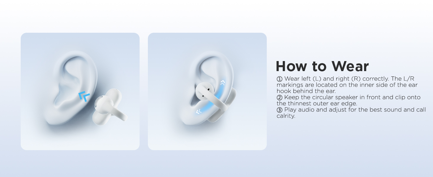 clip-on wireless bluetooth earbuds