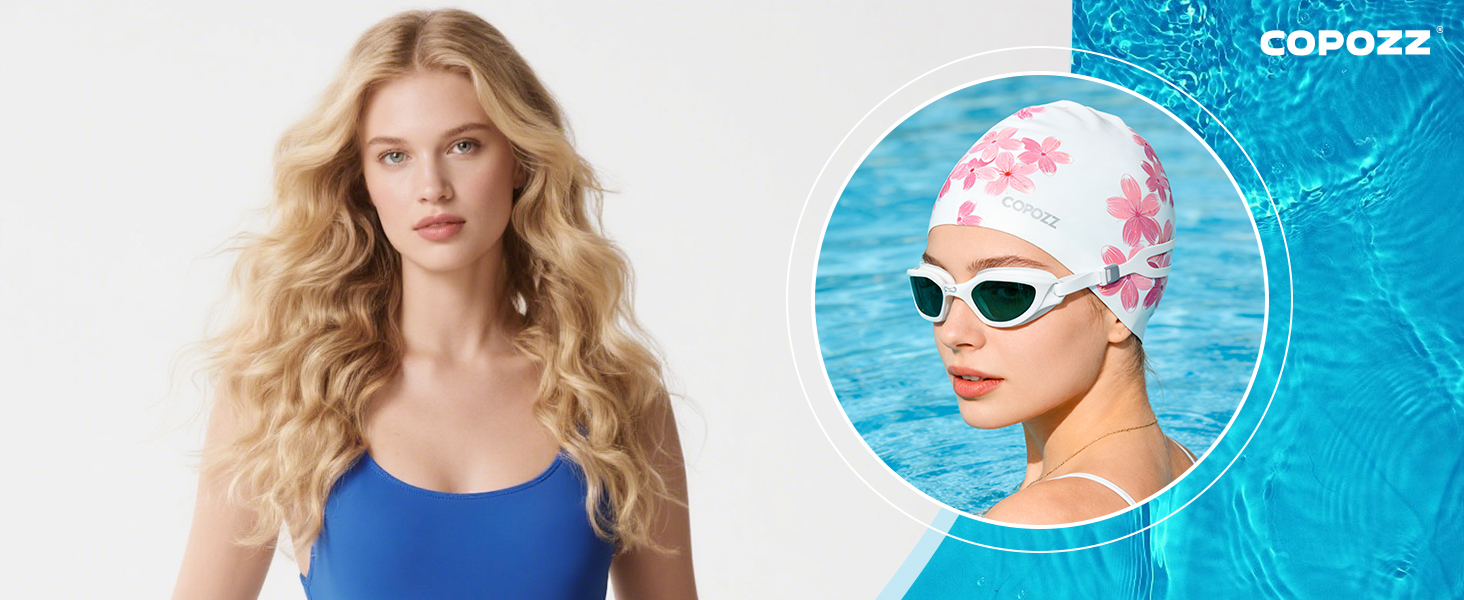 Swim cap for long hair
