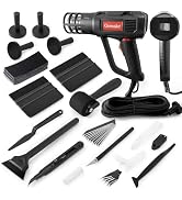 Gomake Vinyl Wrap Tool Window Tinting Kit with Heat Gun 16FT Cord,Sponge Roller,Magnet Holder,Vin...