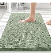 Smiry Luxury Chenille Bathroom Rugs 30x20, Extra Soft and Absorbent Shaggy Bath Mat, Machine Wash...