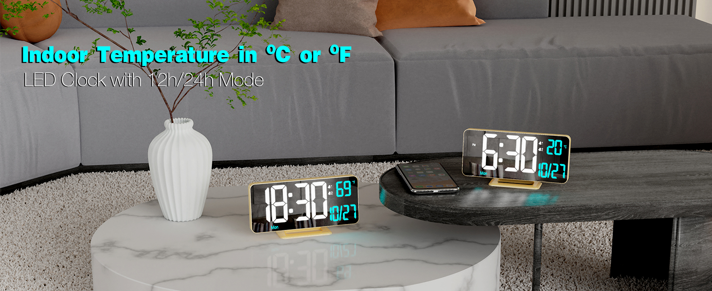 alarm clock with Temperature ? / ?
