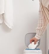 Diaper Genie Platinum Pail (Lilly White) is Made of Durable Stainless Steel and Includes 1 Easy R...