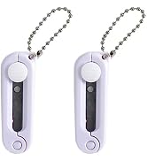 2pcs White Folding Scissors Foldable Funny Telescopic Cutter Pocket Portable Suspend Travel Sciss...