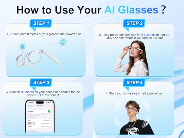 smart ai glasses audio