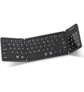 AUSDOM Foldable Keyboard, Sofkeys Air3 Foldable Bluetooth Keyboard with Touchpad and Numeric Keyp...