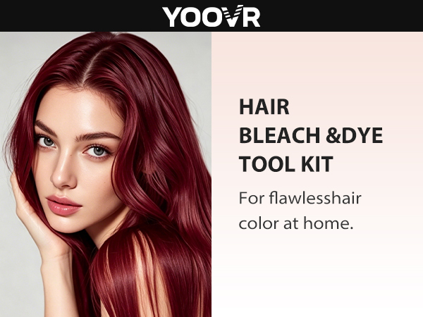hair dye bleach color kit set tools brush bowl whisk comb clips supplies essentials salon