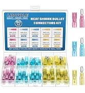 LIDUOLE Heat Shrink Bullet Wire Connectors Kit 22-10AWG Male and Female Bullet Connector Set for ...