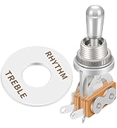 DaierTek Gibon Les Paul Guitar Toggle Switch 3-way Pickup Selector for Electric Guitar Silver Tip