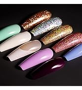 Teenitor Long Coffin Press On Nails, Full Cover Color Coffin Nail Tips, 288pcs Long Ballerina Fal...