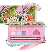 Color Nymph Girls Eye & Cheek Makeup Palette Kit - Eyeshadow & Blush & Highlighter Palette for Te...
