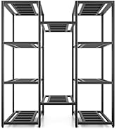 Hongsane Plant Stand Indoor Outdoor,10 Tier Tall Metal Plant Stands Holder,Heavy Duty Wrought Iro...