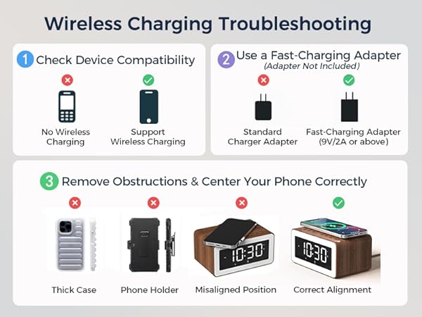 alarm clocks for bedrooms