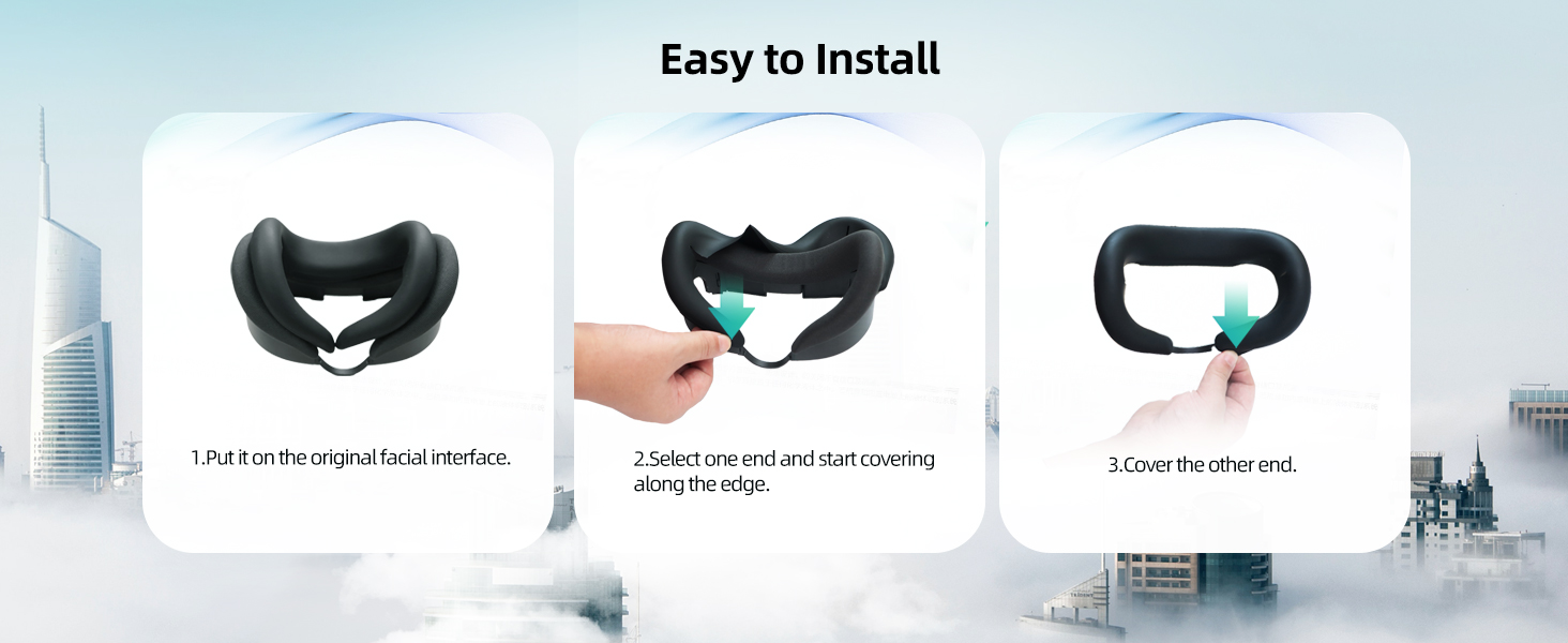 meta quest 3 silicone face cover