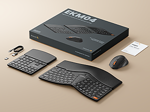 2 in 1 wireless ergonomic keyboard with number pad black A+ content page (18)