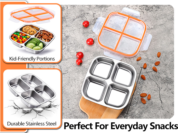 stainless steel snack box for kids