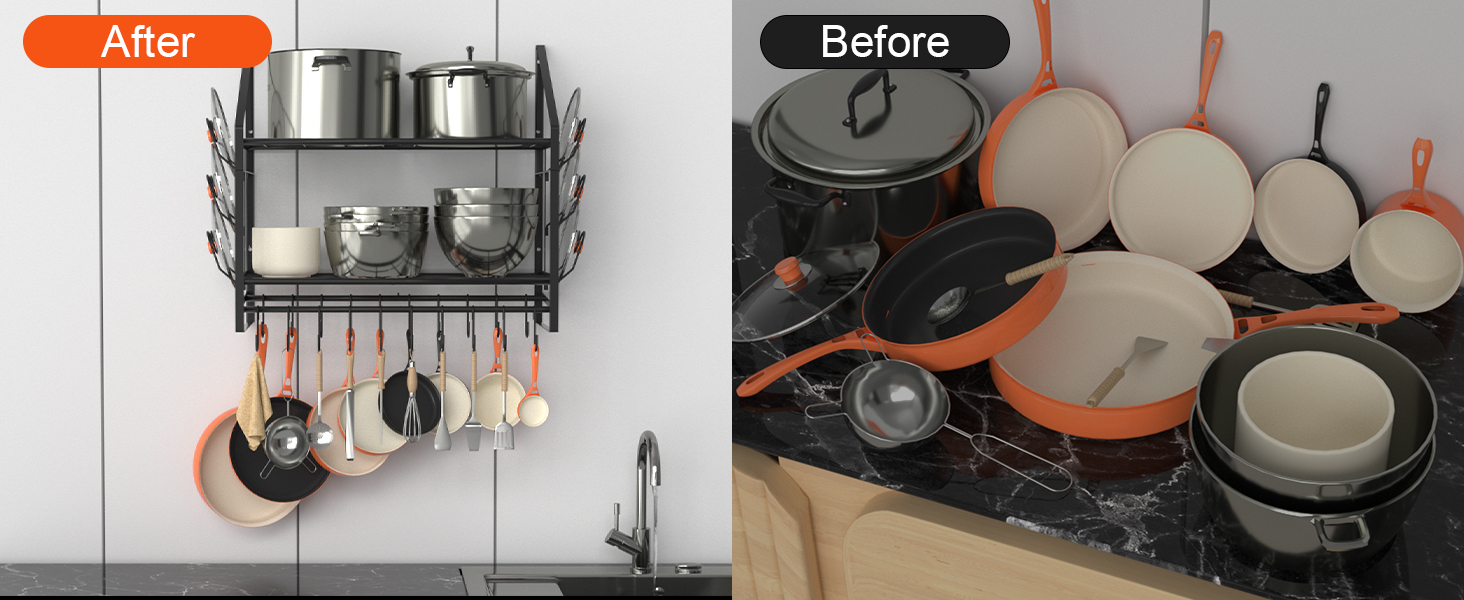 hanging pot rack