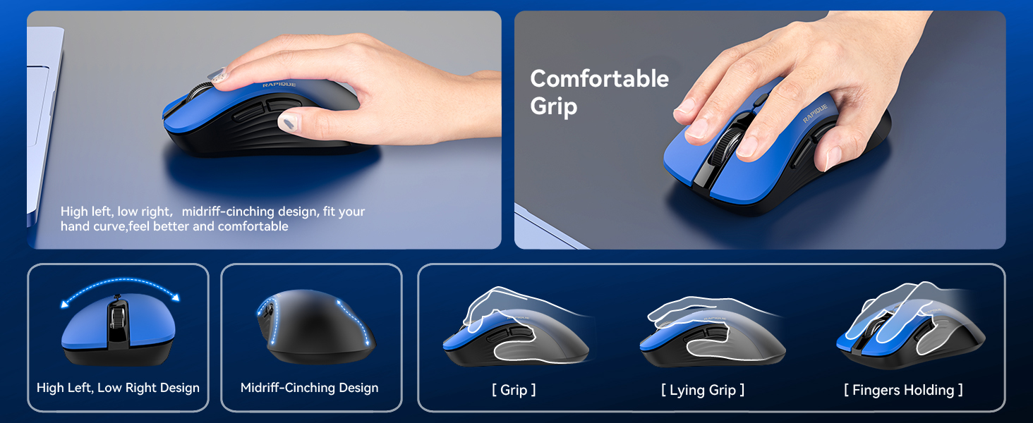 RAPIQUE R09 Bluetooth Wireless Mouse
