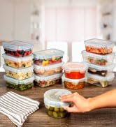 HUGE SET - 42 PCS - Food Storage Containers w/Airtight Lids (21 co...