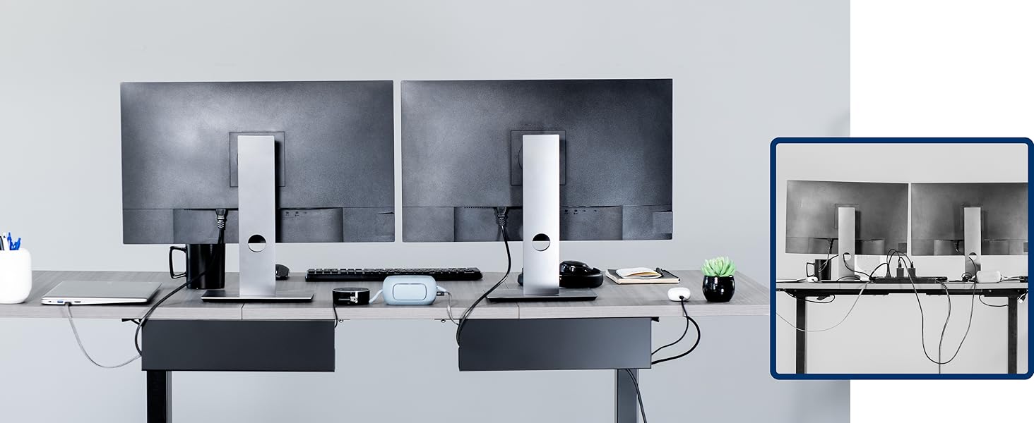 under desk cable management trays