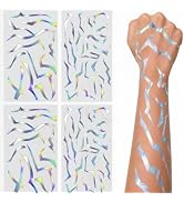 60PCS Demon Mark Temporary Tattoos,K-Style Inspired Tattoos for Party Decor | 4 Sheets Dark Fanta...
