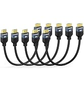 RyzzRooa 8K HDMI 2.1 Cables 1FT 5-Pack, High Speed HDMI Gaming Monitor Cable for PS5 TV-8K ARC&eA...
