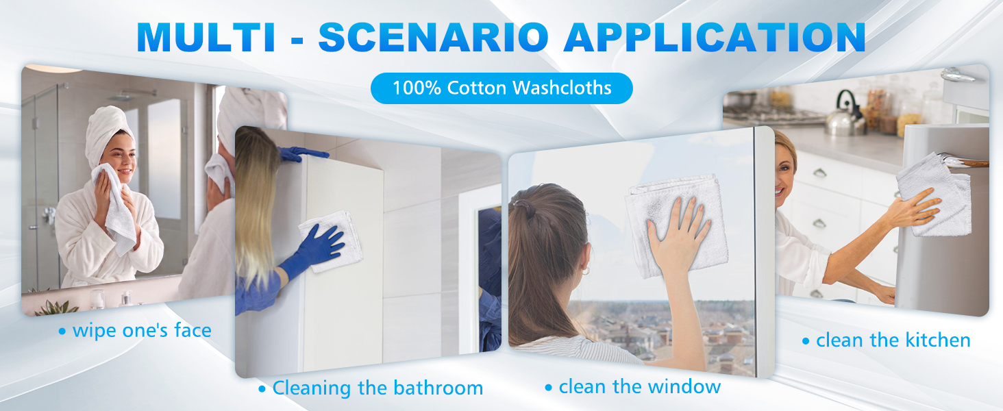 100% Cotton Wash Cloth