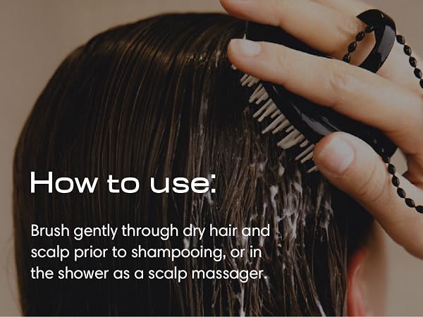 How to use scalp brush