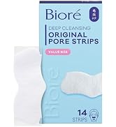Bioré Original Blackhead Remover Strips, Deep Cleansing Nose Strips With Instant Pore Unclogging,...