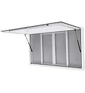 Concesion Winow for Food Truck, 50 x 30 Inch Aluminum Alloy Food Truck Service Window with 4 Hori...