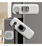 Child Proof Refrigerator Lock,4 Sets Fridge Locks for Kids with 3M Adhesive Backing, Fridge lock ...
