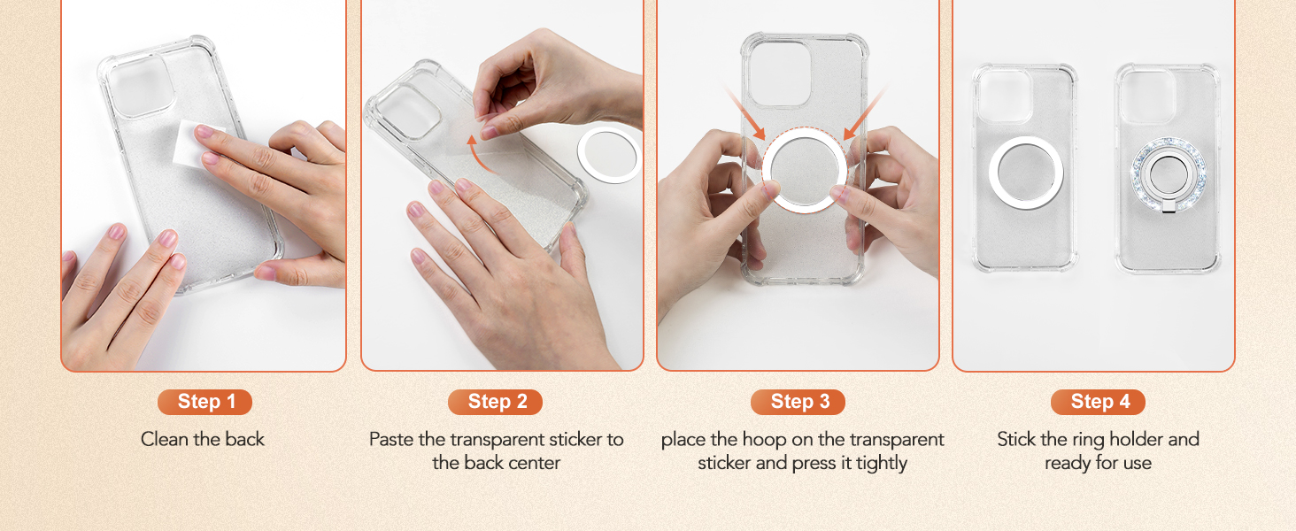 magnetic phone ring holder