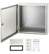 VEVOR NEMA Steel Enclosure, 16 x 16 x 6'' NEMA 4X Steel Electrical Box, IP66 Waterproof & Dustpro...
