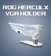 ASUS ROG Herculx Graphics Card Holder White Edition (Tool-Free Design, Included Spirit Level, Sol...