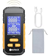 Neoteck 3-in-1 EMF Meter Rechargeable Electromagnetic Radiation Detector for EF MF and Temperatur...