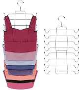 ZEDODIER Tank Tops Hangers,Bra Hanger 2 Pack Metal Space Saving Hanger Closet Organizer for Tank ...