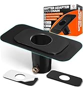 X-CUIRASS Gutter Adapter Rain Chain with Bolt Rain Chain Installation, Plate, Rubber Pad, Electro...